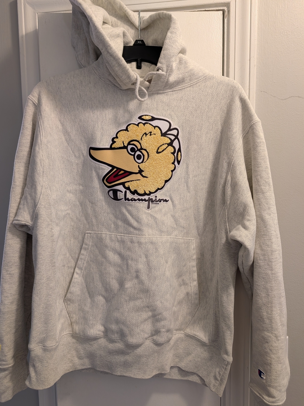 Champion Big Bird Graphic Hoodie - Light Gray